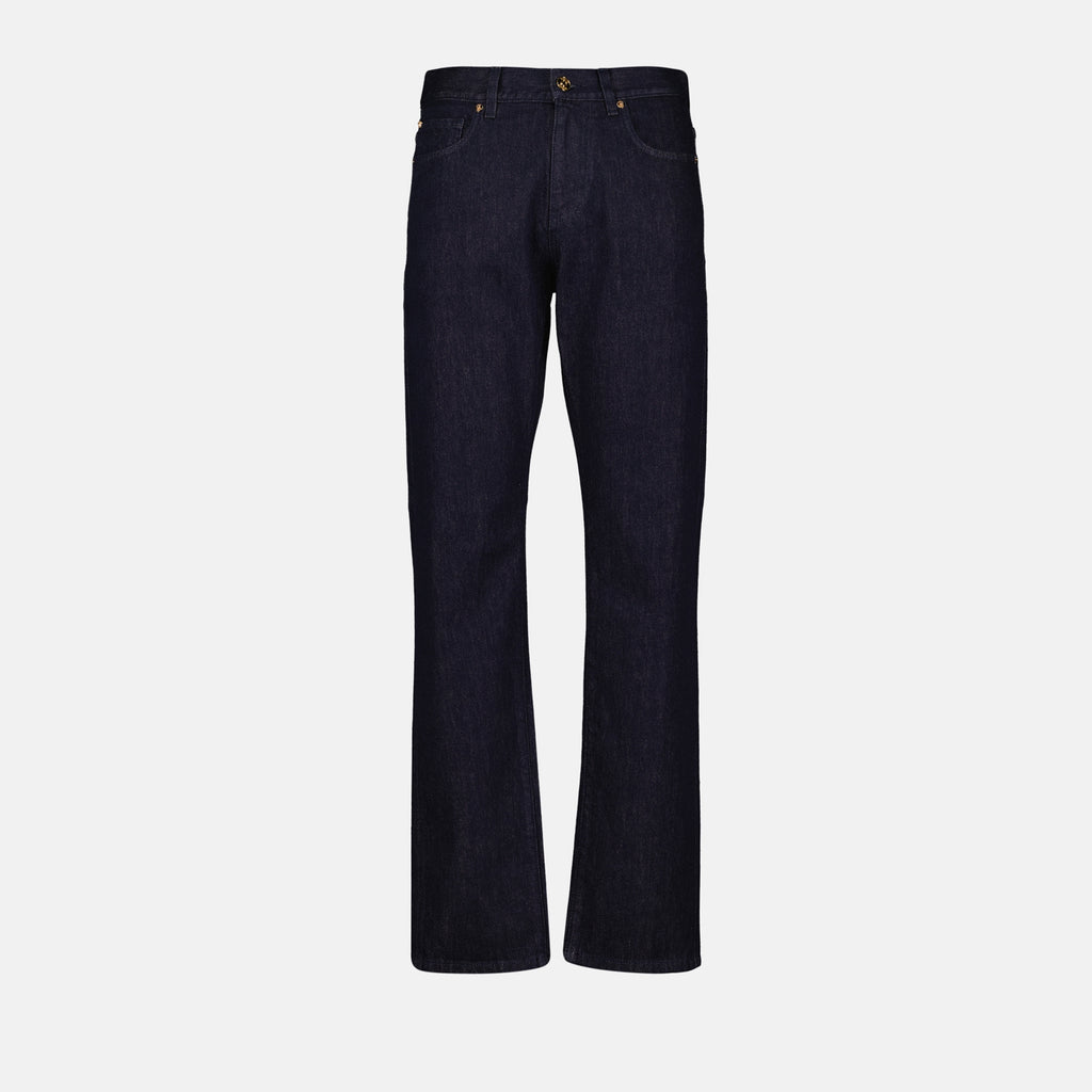 Pantalons Jean brut Versace Bleu foncé Homme