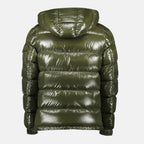 Image de l'article Doudoune Maya kaki de la marque Moncler pour Homme - Saison Automne-Hiver 2025 - Vue de Dos
