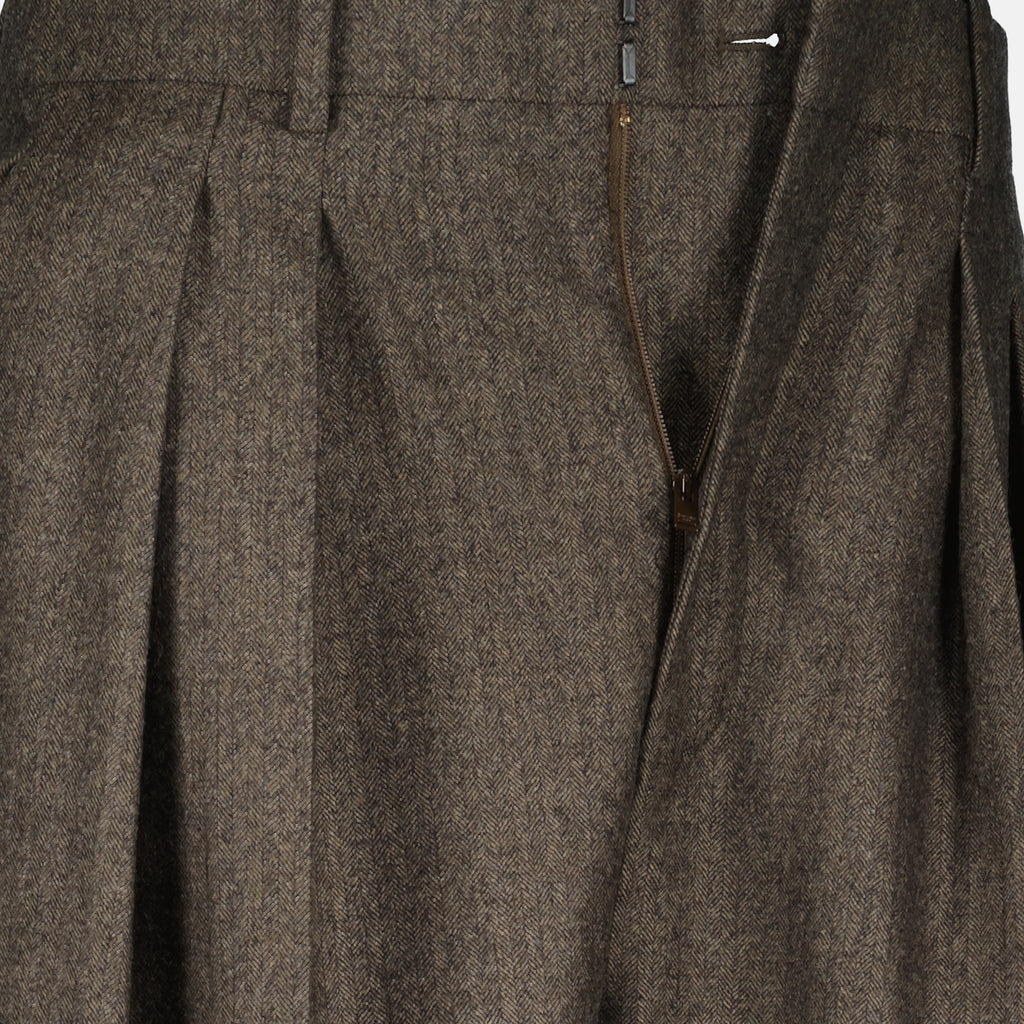 Imagen del Pantalón de Houndstooth de la marca Saint Laurent para Mujer - Temporada Otoño-Invierno 2025 - Vista Detallada_2