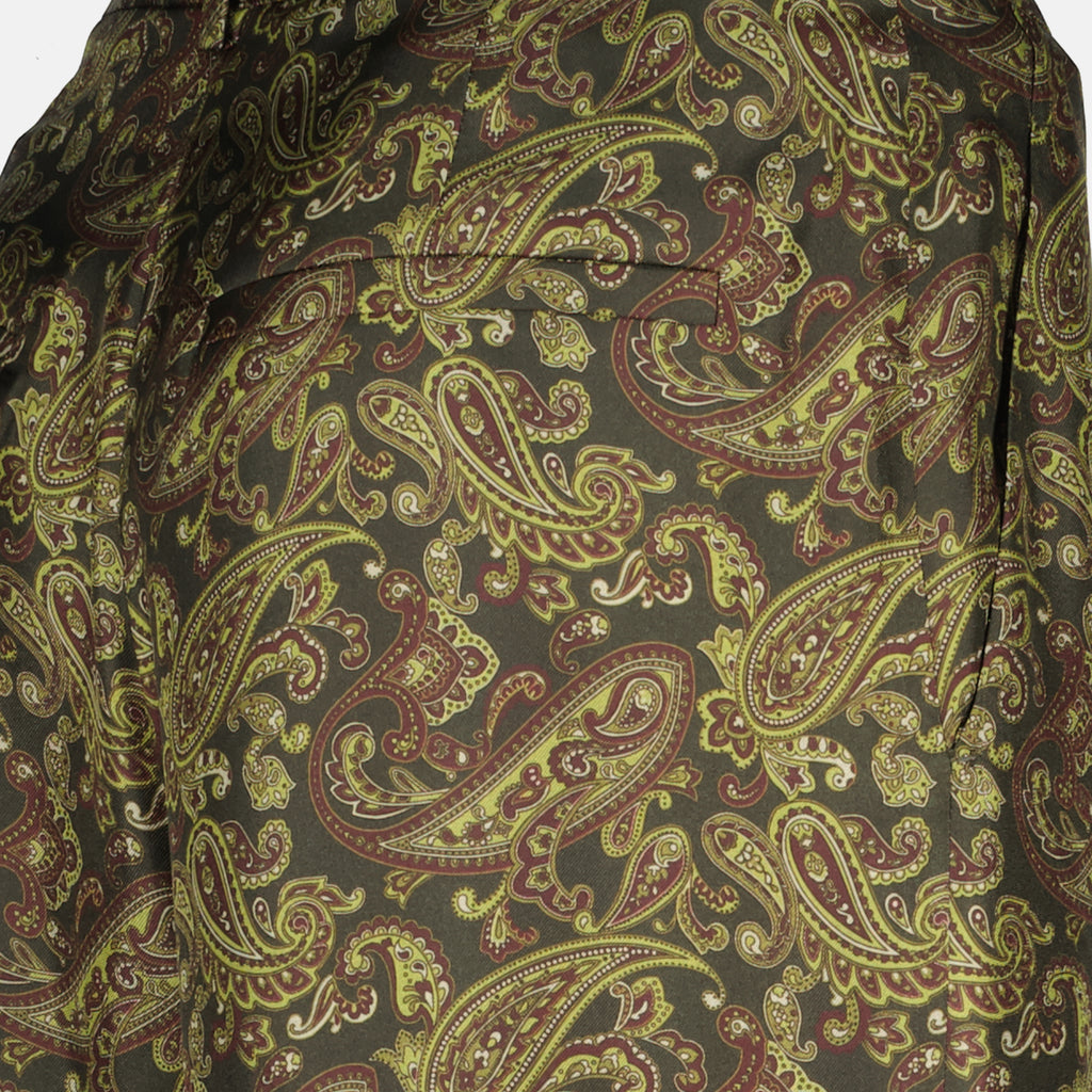 Pantalons Pantalon en soie Saint Laurent Vert Femme