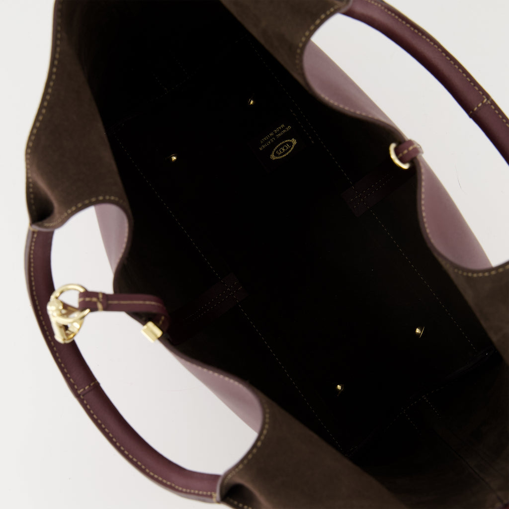 Shopper-Taschen Einkaufstasche Tod's Burgunderrot Damen