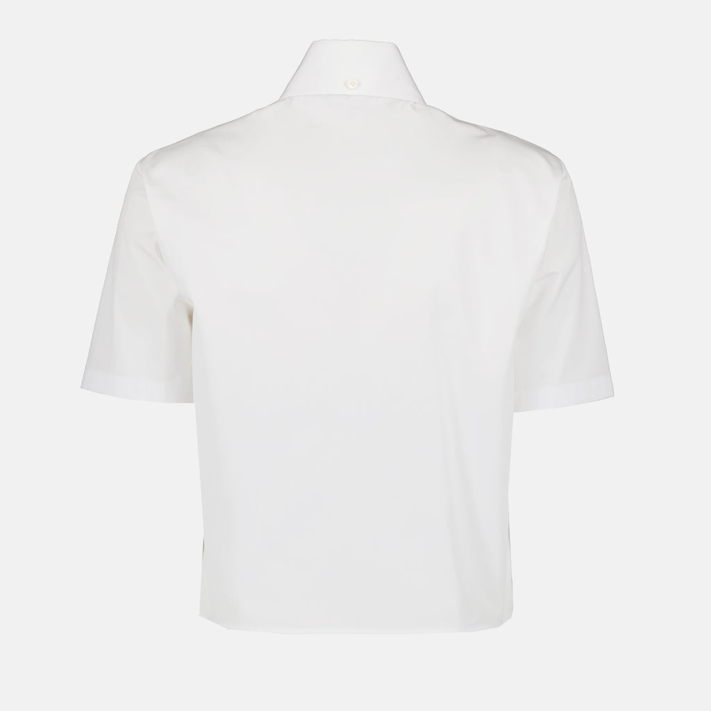 셔츠 P419G S 222 1XV2 f0009 bianco Prada 하얀색 Femme