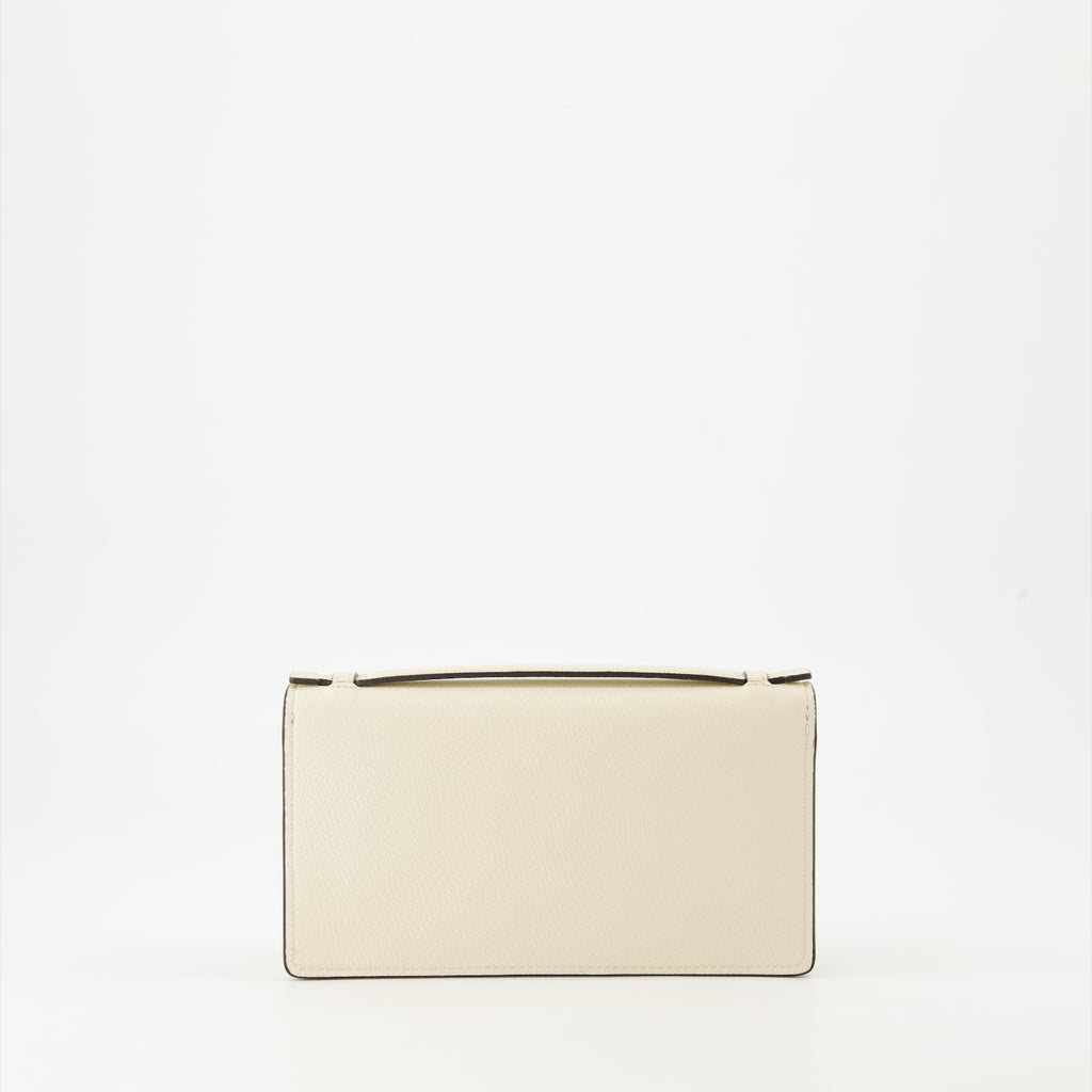 スモールレザーグッズ Portefeuille VLogo à chaîne Valentino Garavani 白 Femme