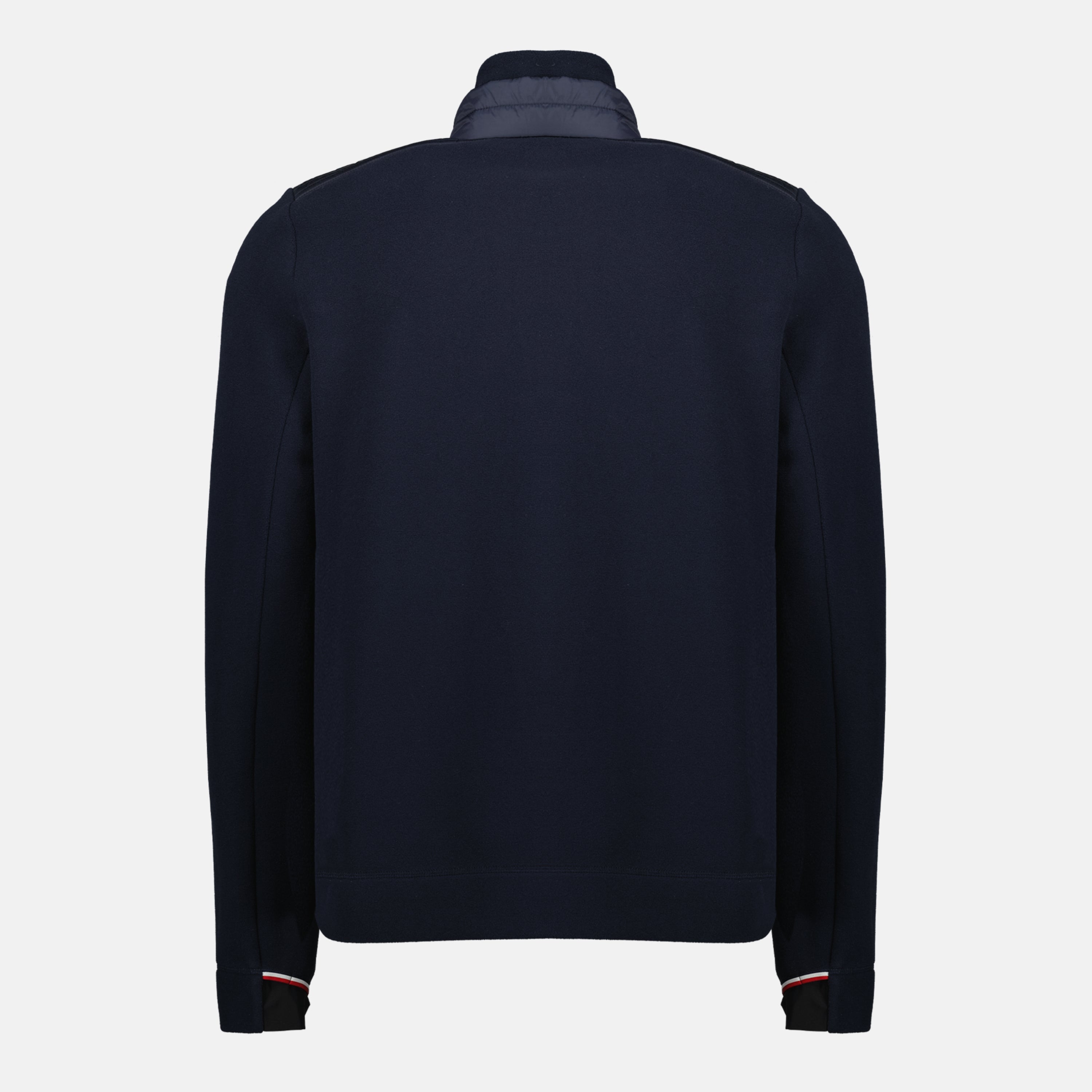 Image de l'article Veste en molleton bleu marine de la marque Moncler Grenoble pour Homme - Saison Automne-Hiver 2025 - Vue de Dos