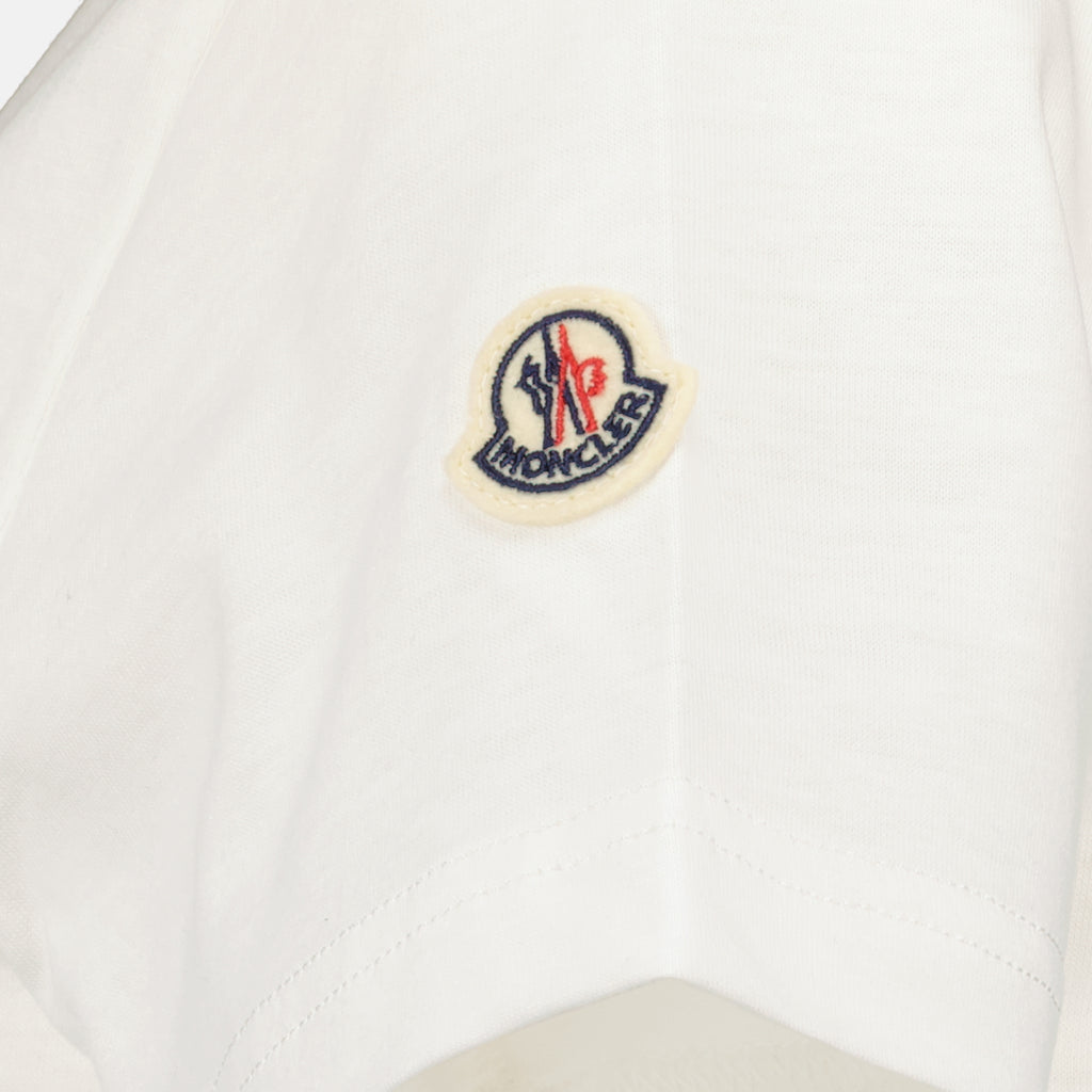 T-Shirts Logo T-Shirt Moncler Weiß Femme