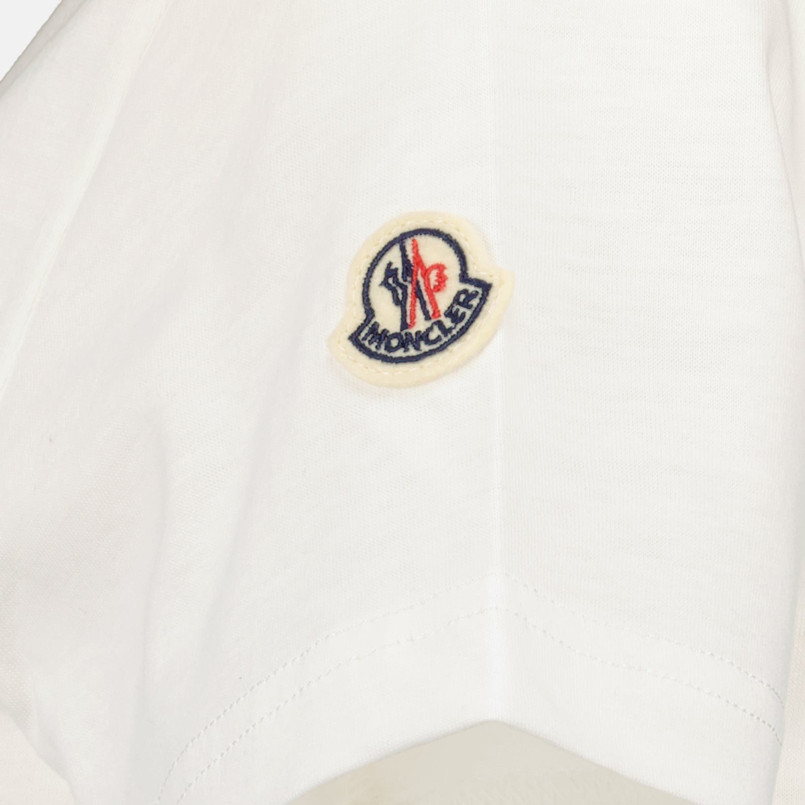 Camisetas T-shirt com Logotipo Moncler Branco Femme