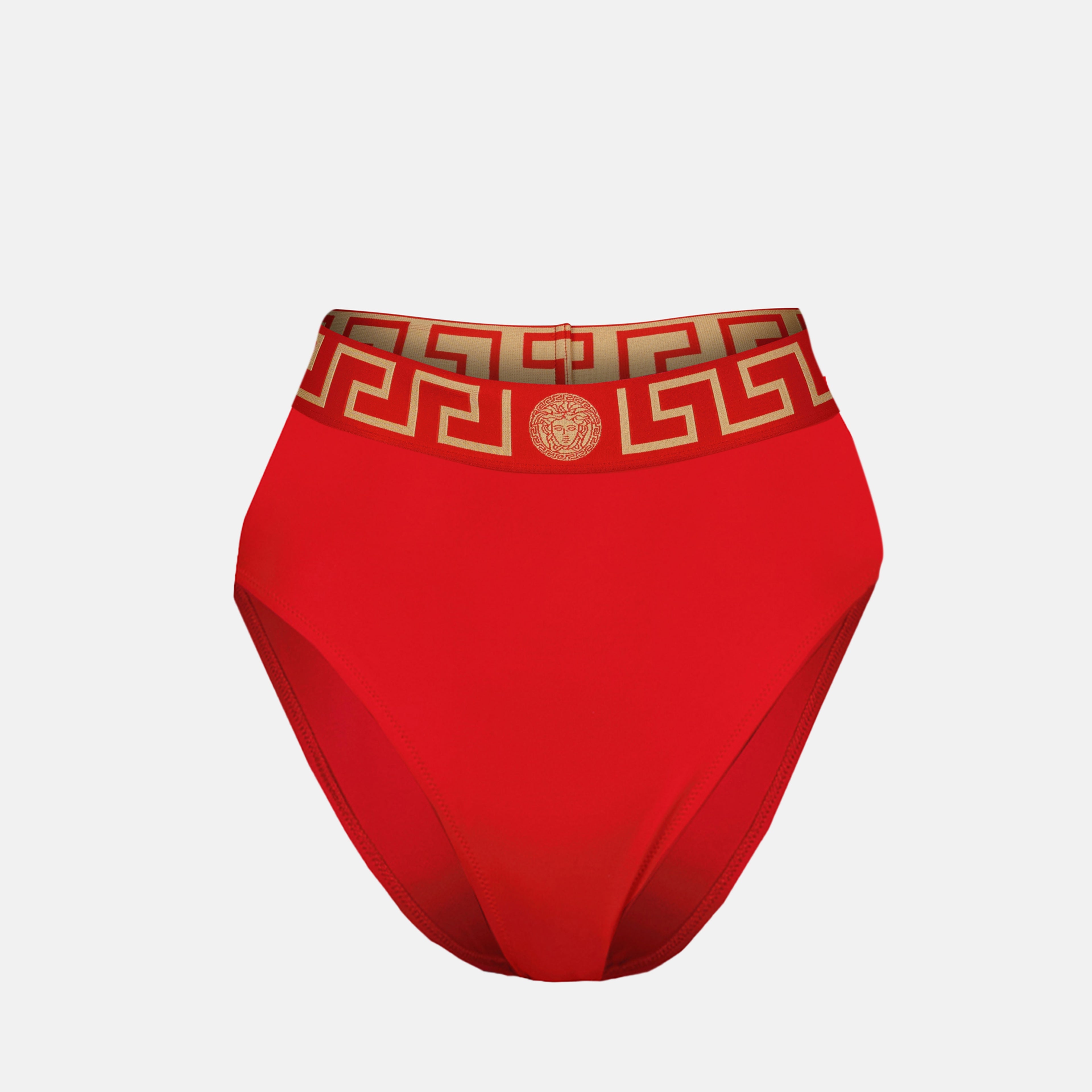 Beachwear Bas de bikini taille haute Versace Rouge Femme