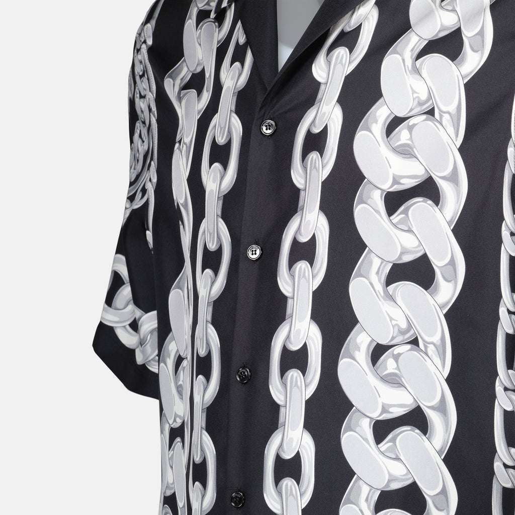 Hemden Medusa Chains Shirt Versace Schwarz Homme