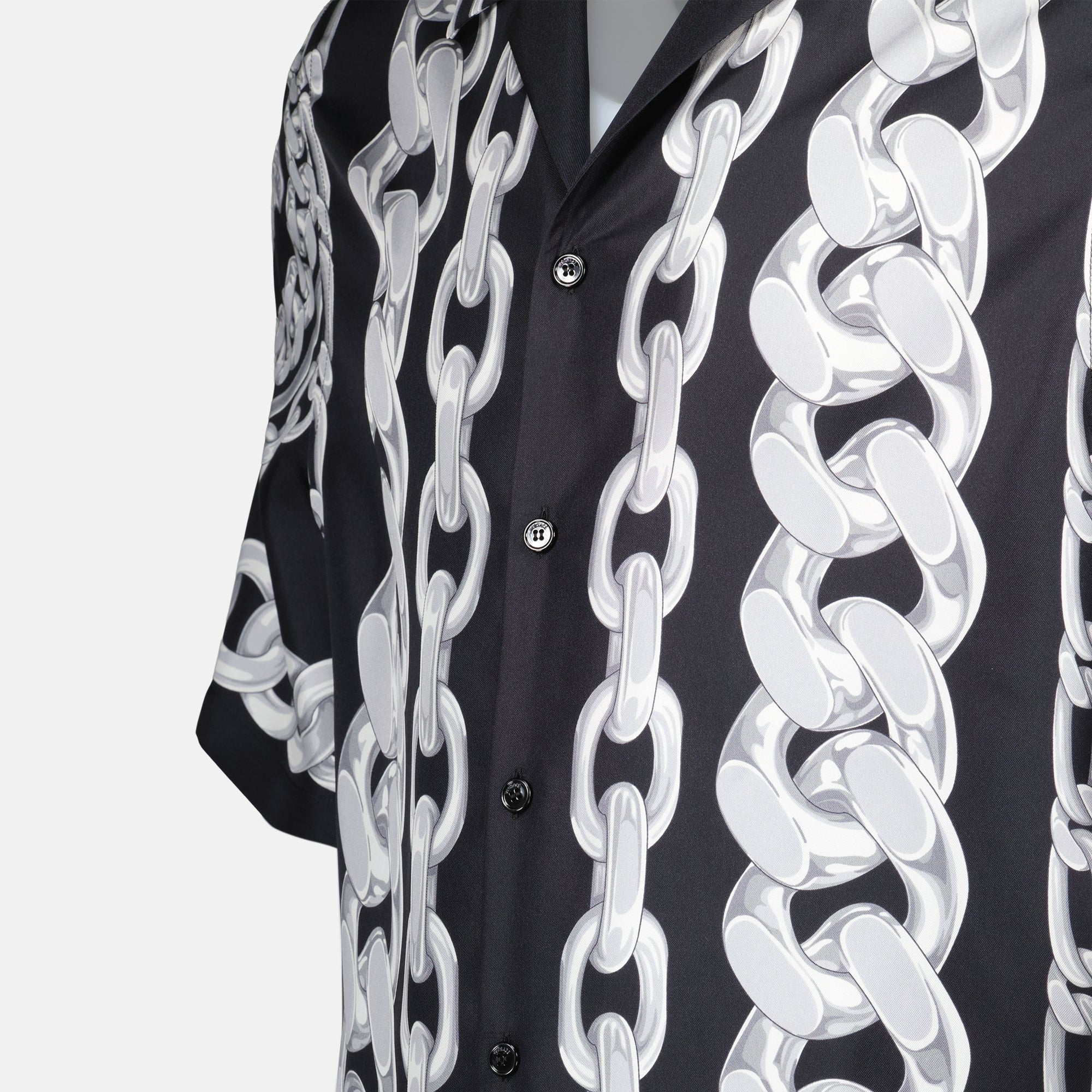 Hemden Medusa Chains Shirt Versace Schwarz Homme