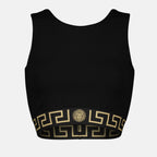 Tops Brassière Medusa Greca Versace Noir Femme
