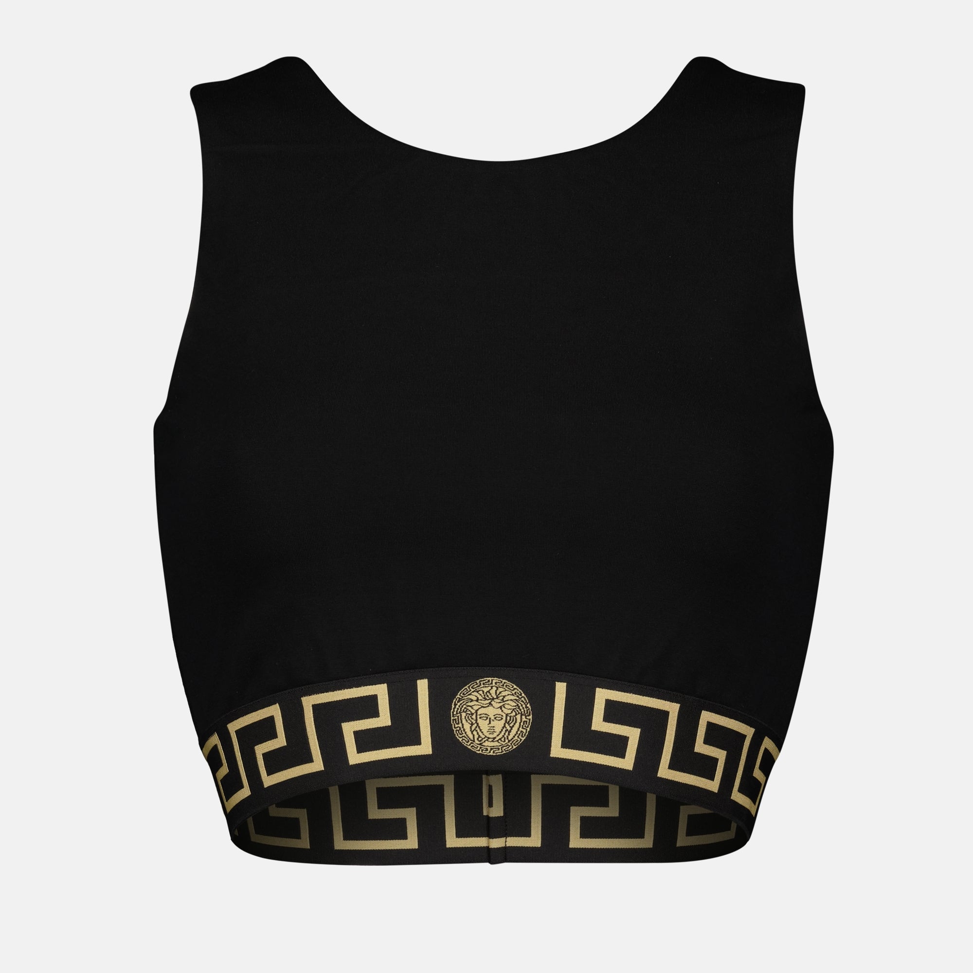 Tops Brassière Medusa Greca Versace Noir Femme