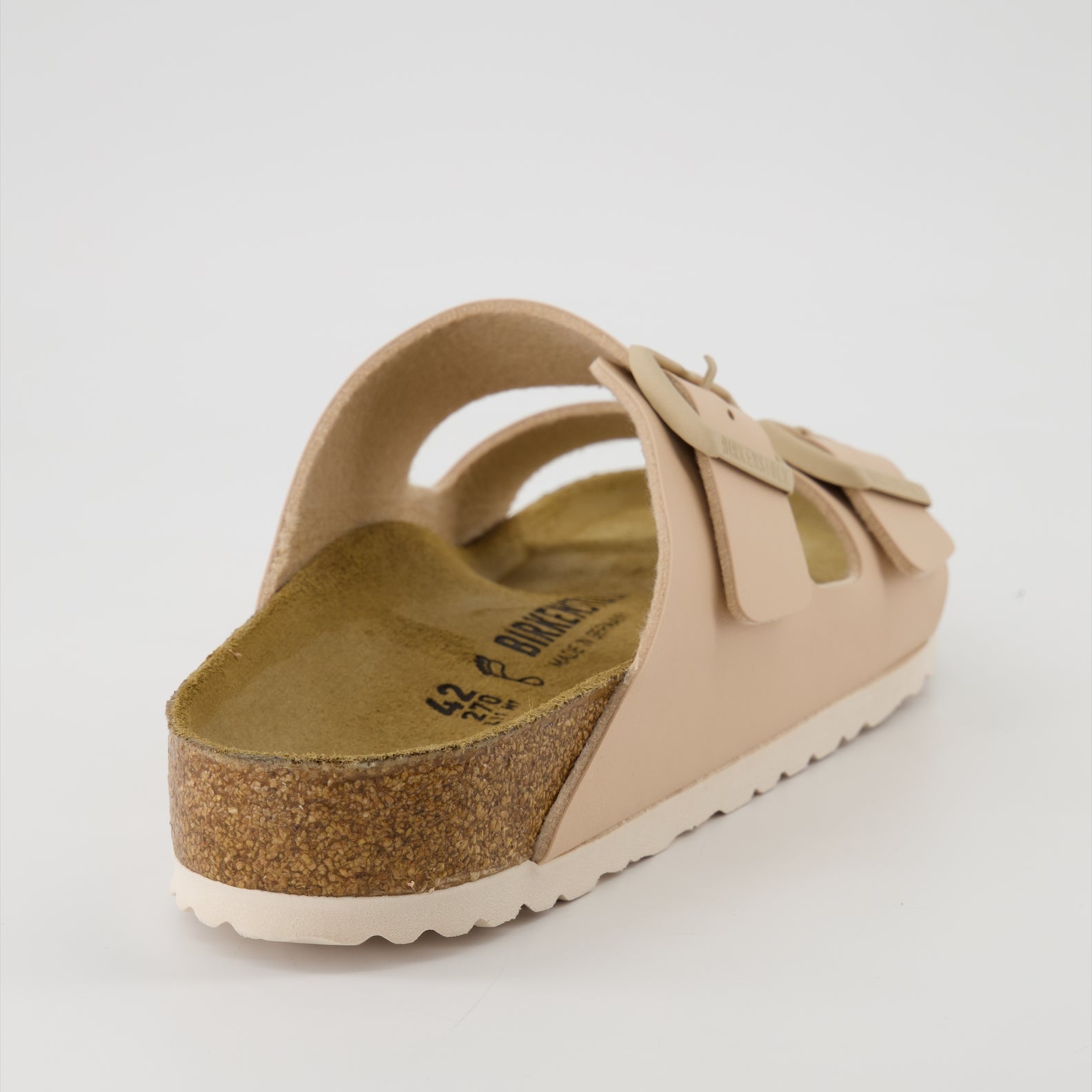 Chaussures ouvertes Claquettes Arizona Birko-Flor Birkenstock Beige Homme