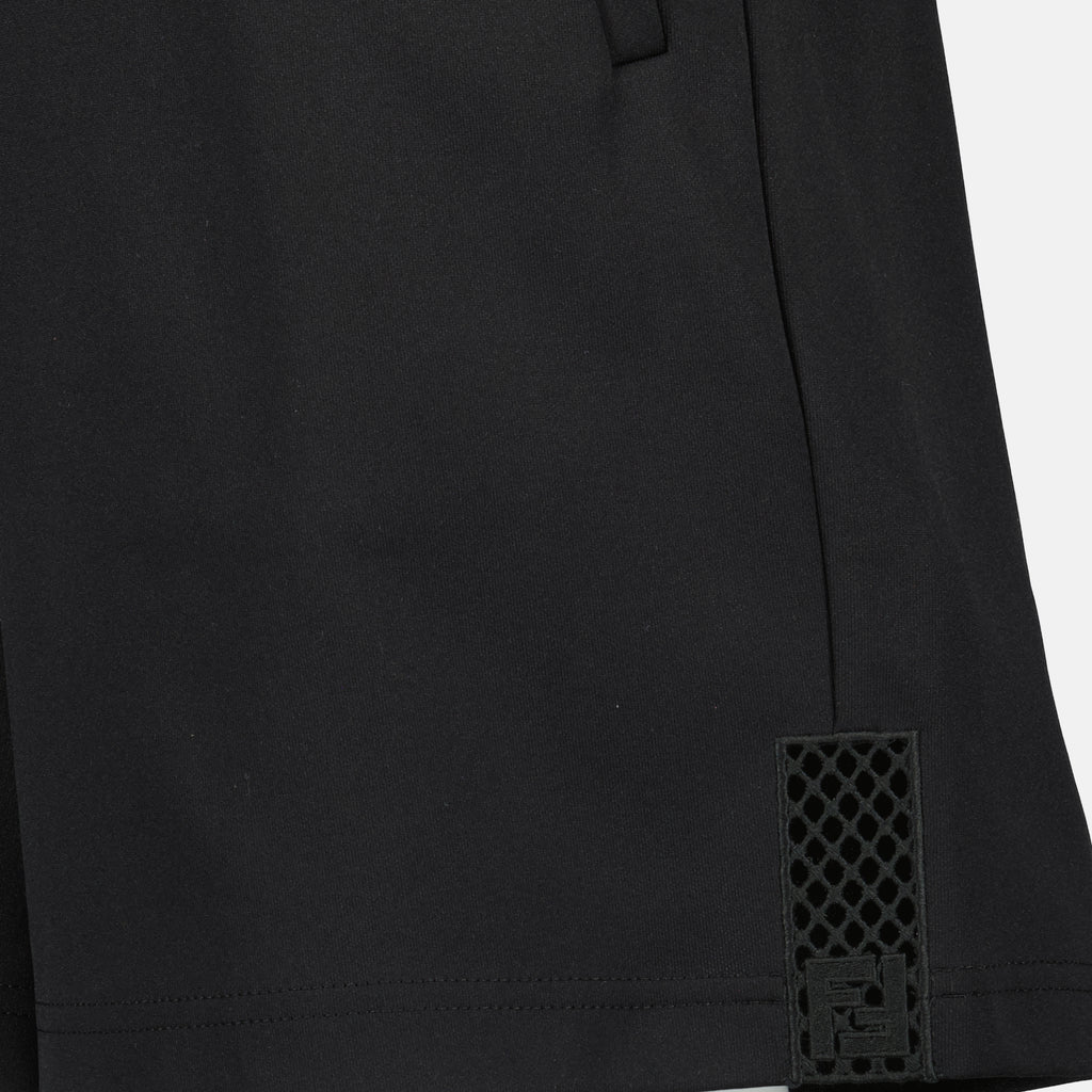 Immagine dei pantaloni corti in cotone nero del marchio Fendi per Uomo - Collezione Primavera-Estate 2026 - Vista Dettagliata_2