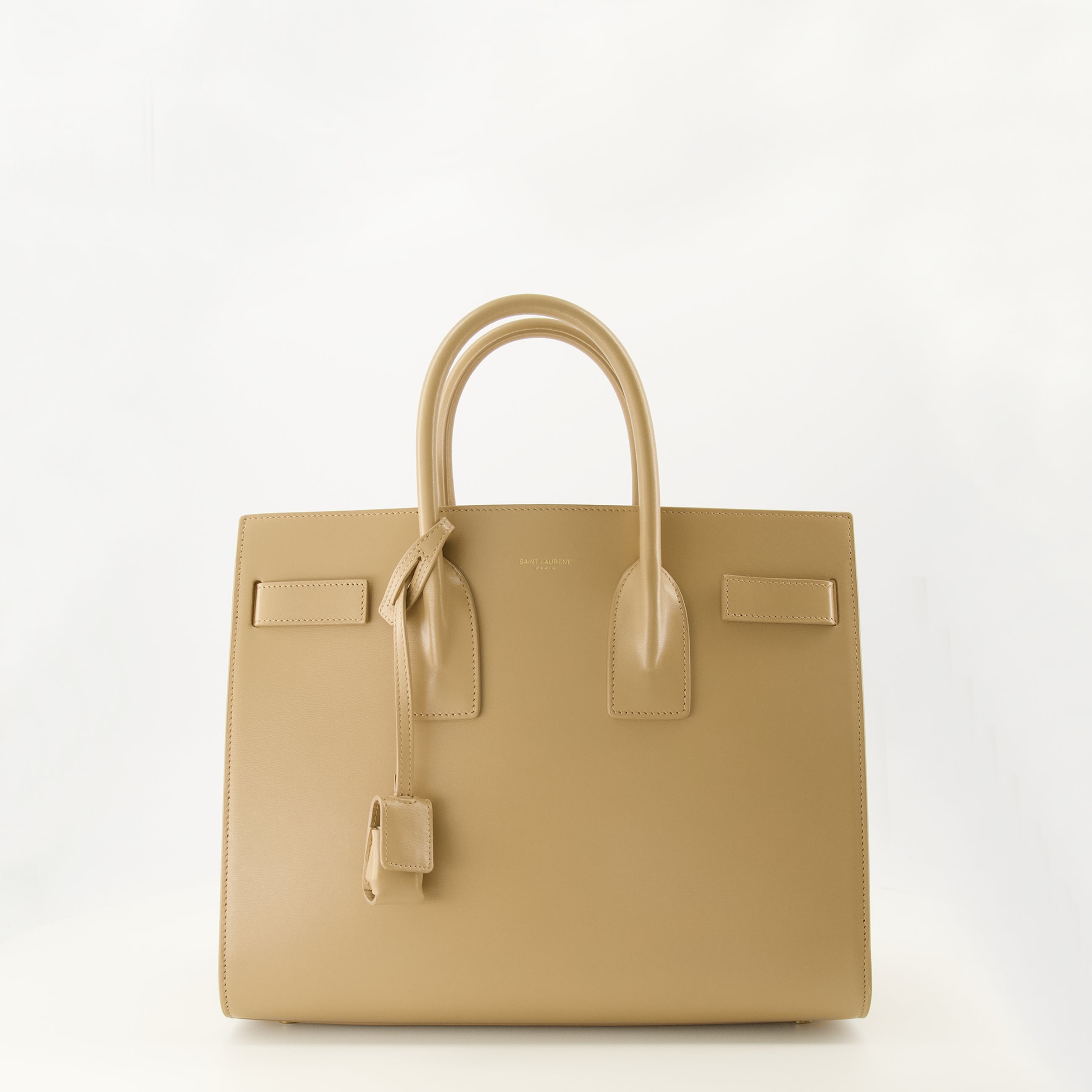 Image de l'article Sac de jour small beige de la marque Saint Laurent pour Femme - Saison Printemps-Été 2026 - Vue de Face
