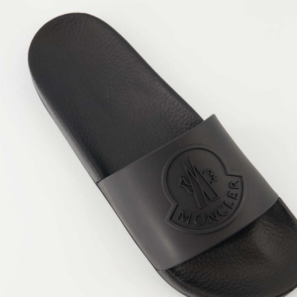 Chaussures ouvertes Sandales en caoutchouc Basile Moncler Noir Homme
