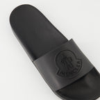 Chaussures ouvertes Sandales en caoutchouc Basile Moncler Noir Homme