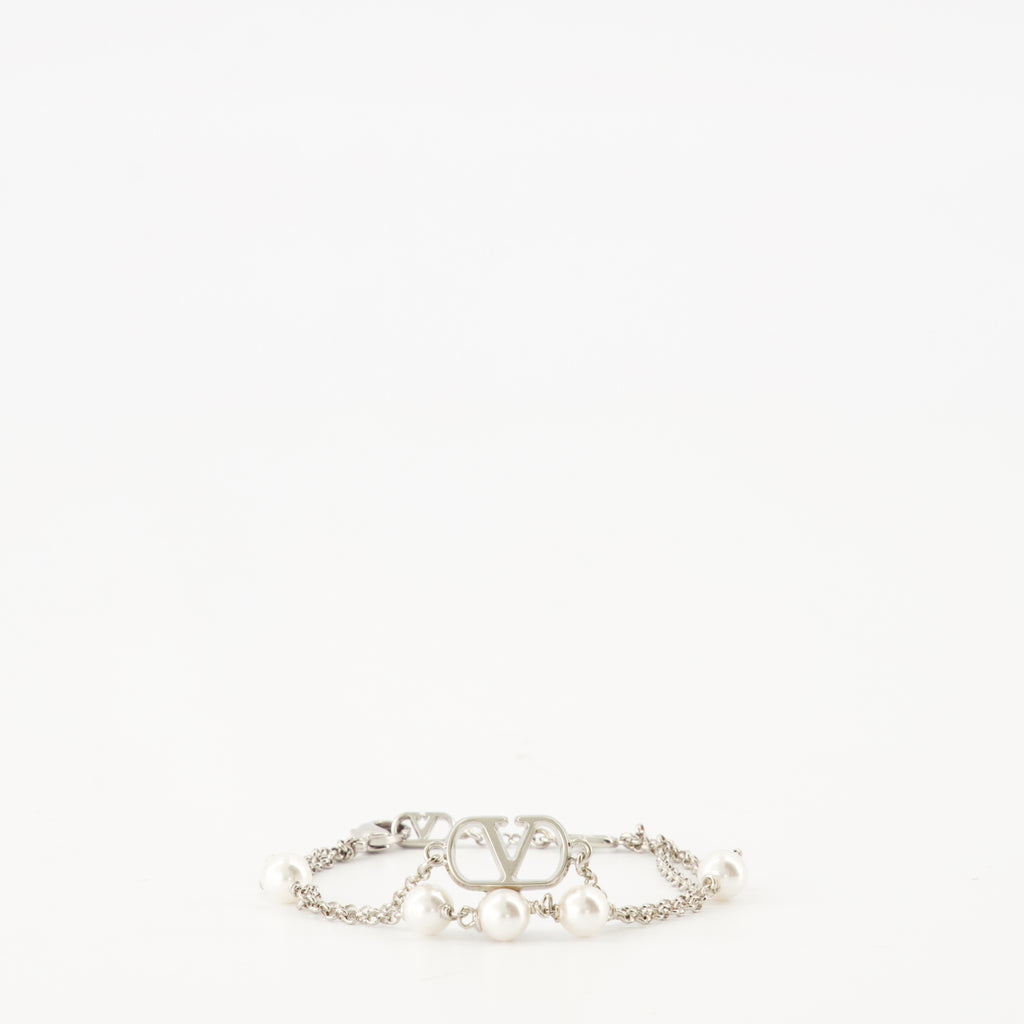 Bijoux Bracelet VLogo Valentino Garavani Argenté Femme