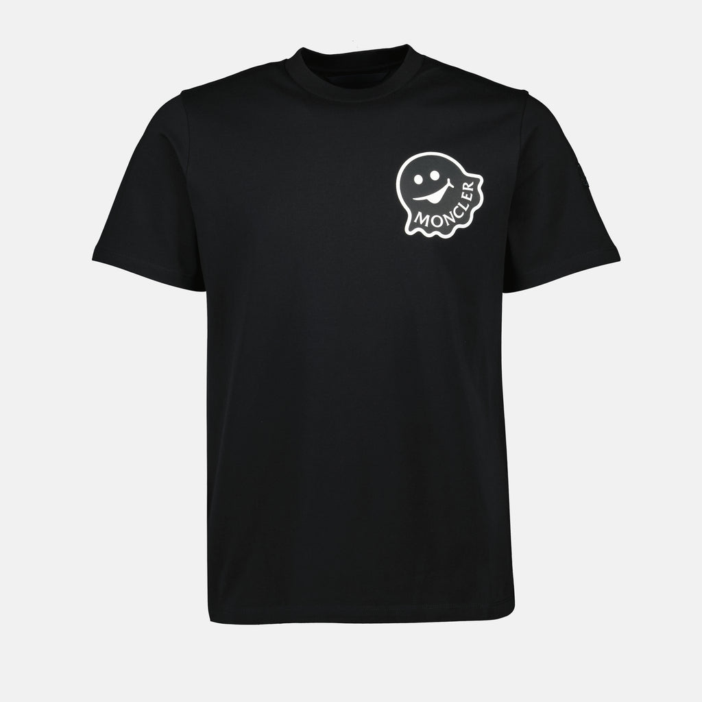 Camisetas T-shirt noir à logo Moncler Preto Homme
