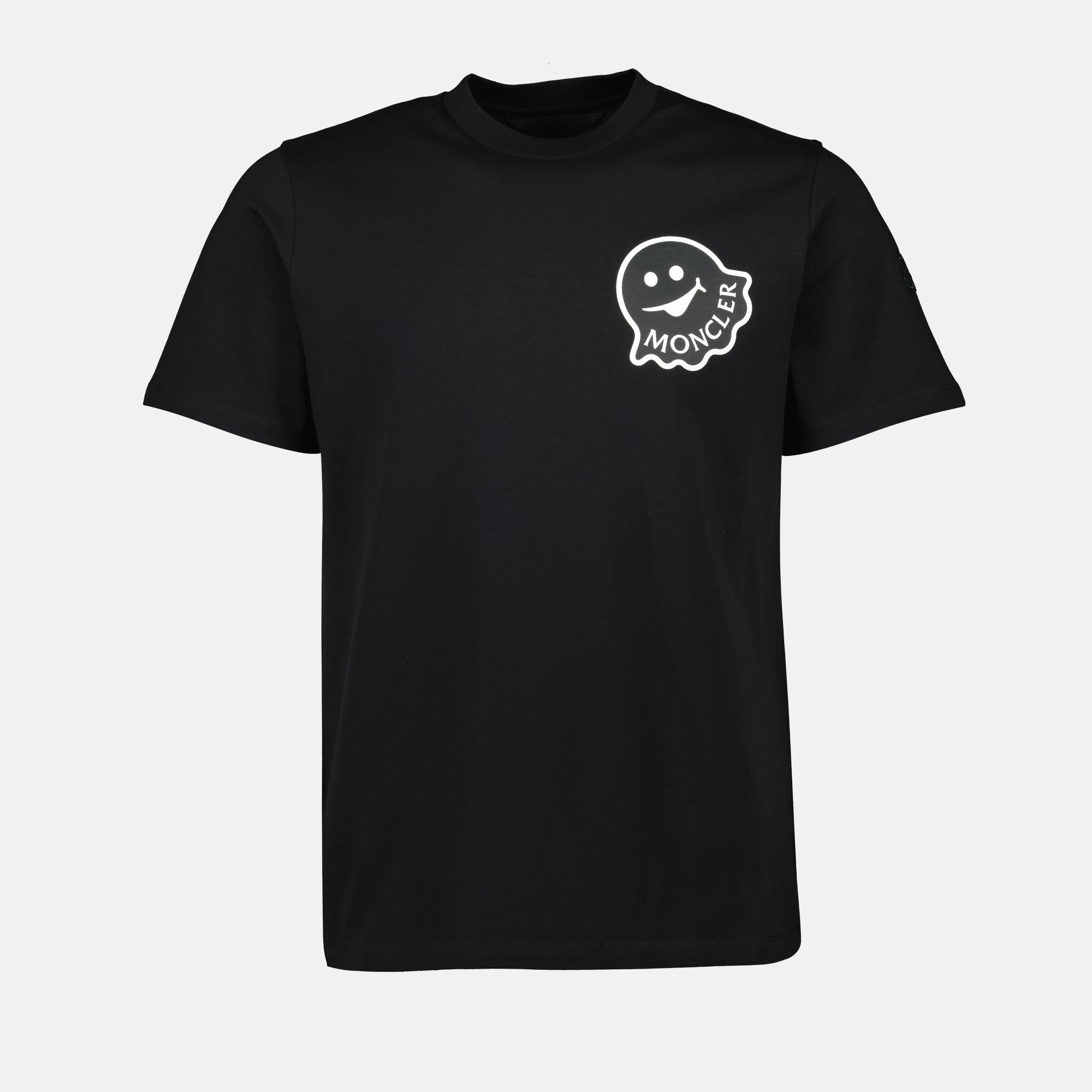 Camisetas T-shirt noir à logo Moncler Preto Homme