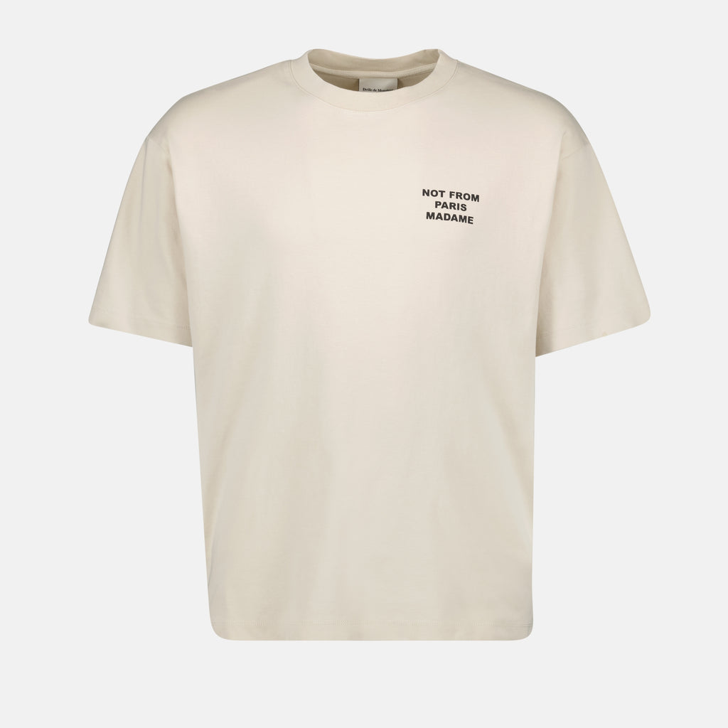 Camisetas T-Shirt Slogan Bege Drole De Monsieur Bege Homens