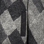 Vestes Zipped Patterned Wool Cardigan Moncler Gris Homme