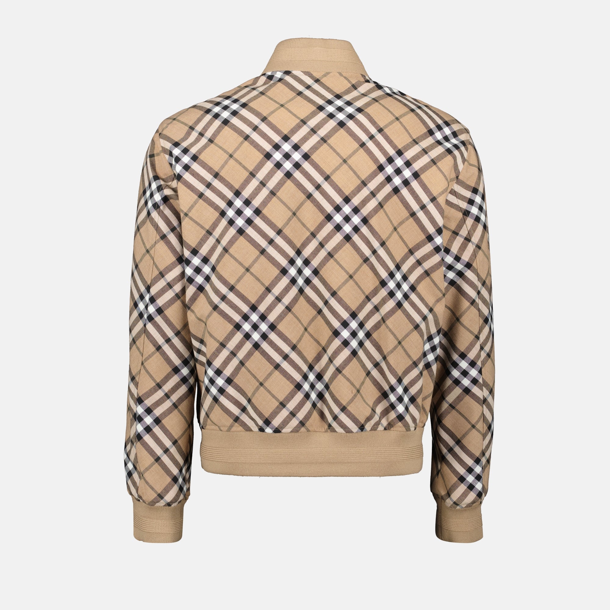 Vestes Bomber Harrington Burberry Beige Homme