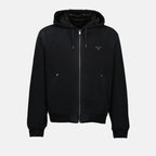 ジャケット フーデッドジャケット Prada 黒 Homme