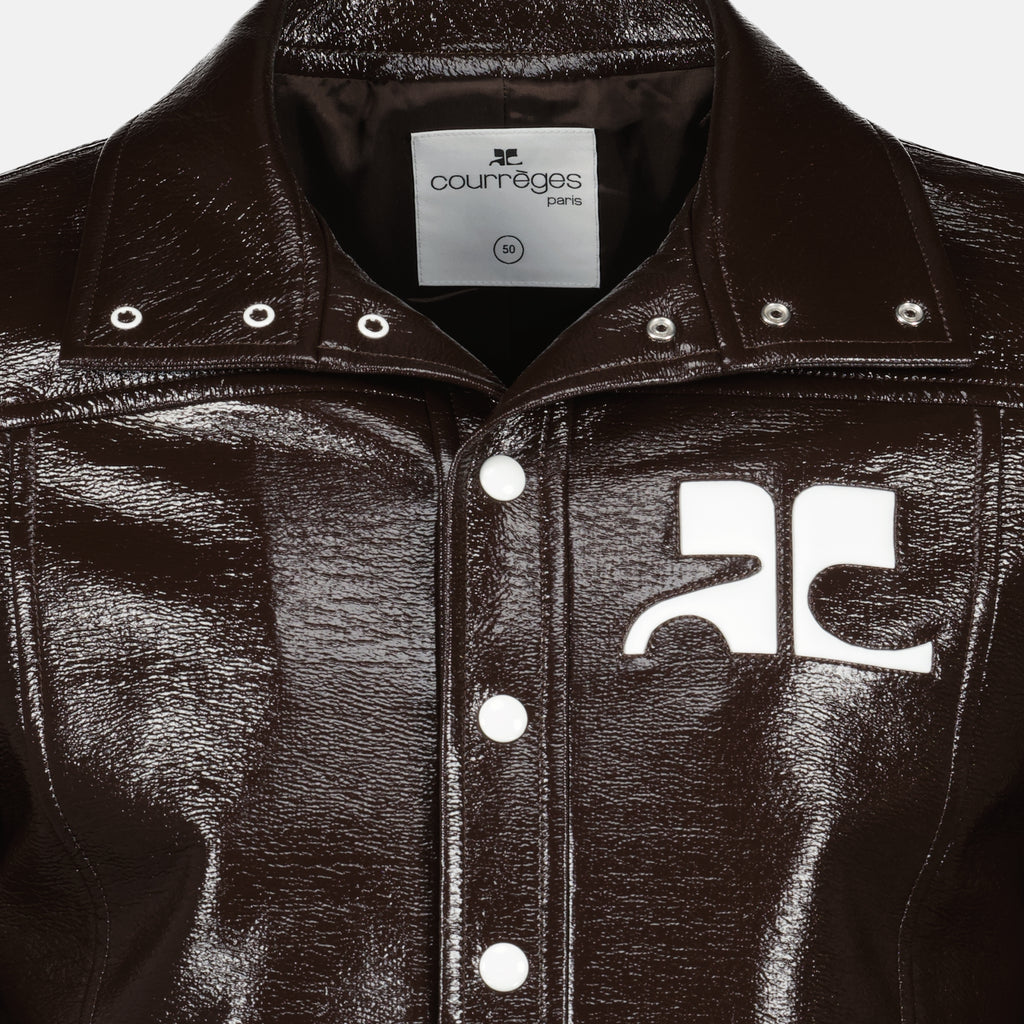 Vestes Chaqueta de Reedición de Vinilo Courrèges Marron Homme