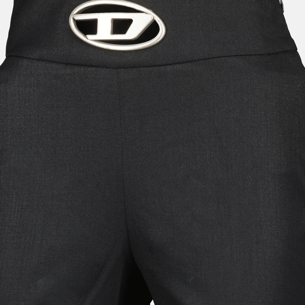 パンツ P-Erseur フレアトラウザー Diesel 黒 Femme