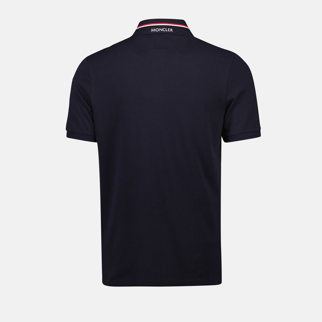 Polos Polo à logo Moncler azul oscuro Homme
