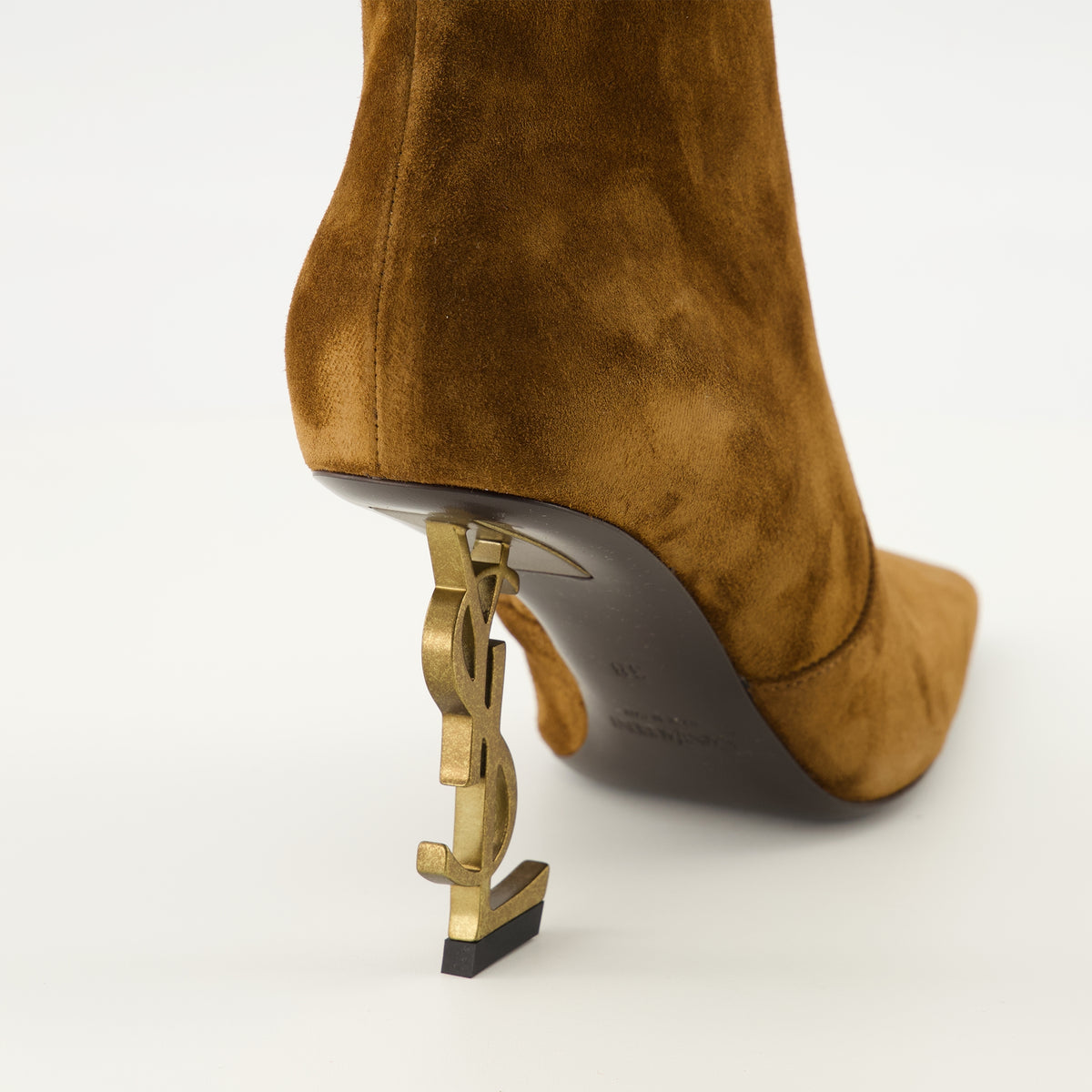 Bottines Bottines Opyum en suède marron Saint Laurent Marron Femme