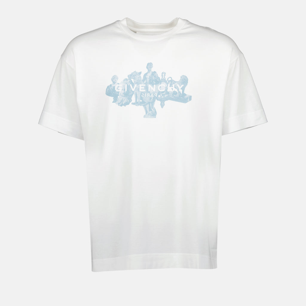T-shirts T-shirt imprimé Givenchy Reverse en coton Givenchy Blanc Homme