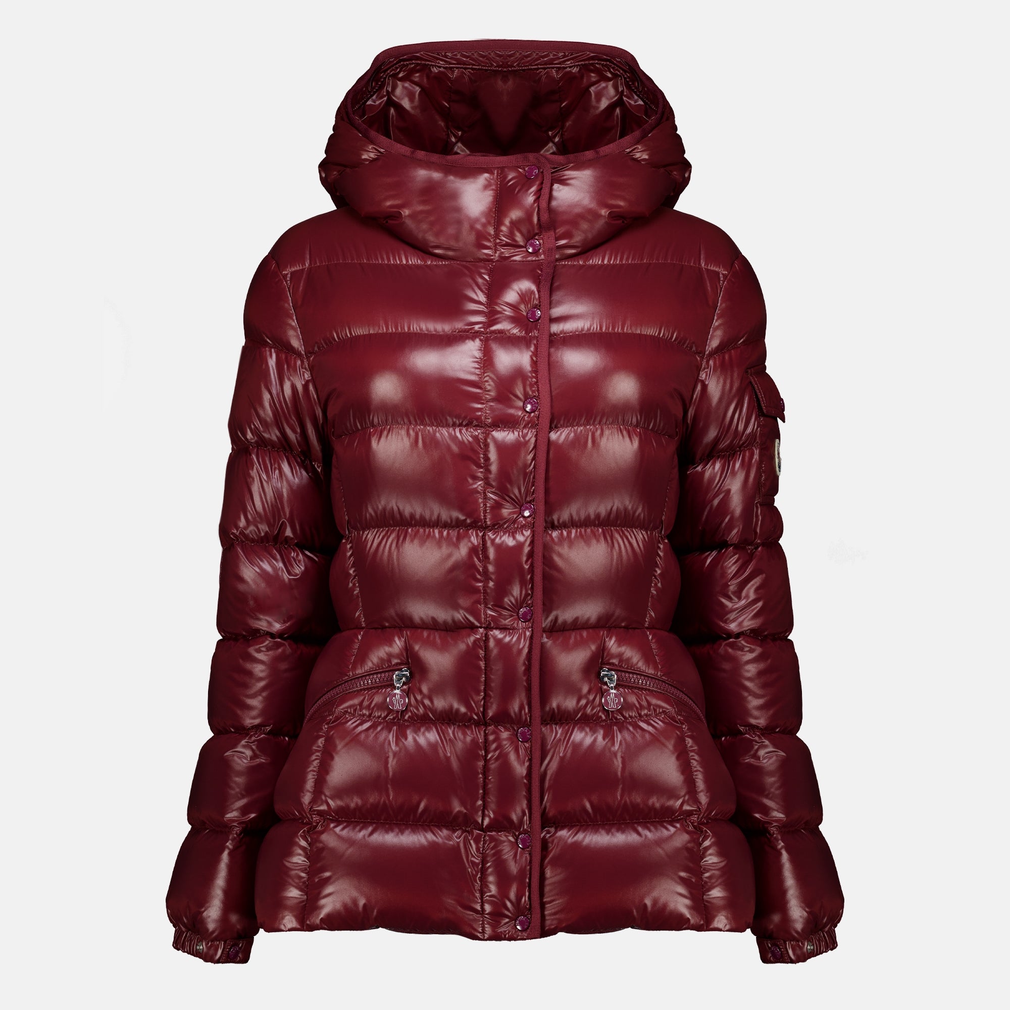 Manteaux Doudoune Barante bordeaux Moncler Bordeaux Femme