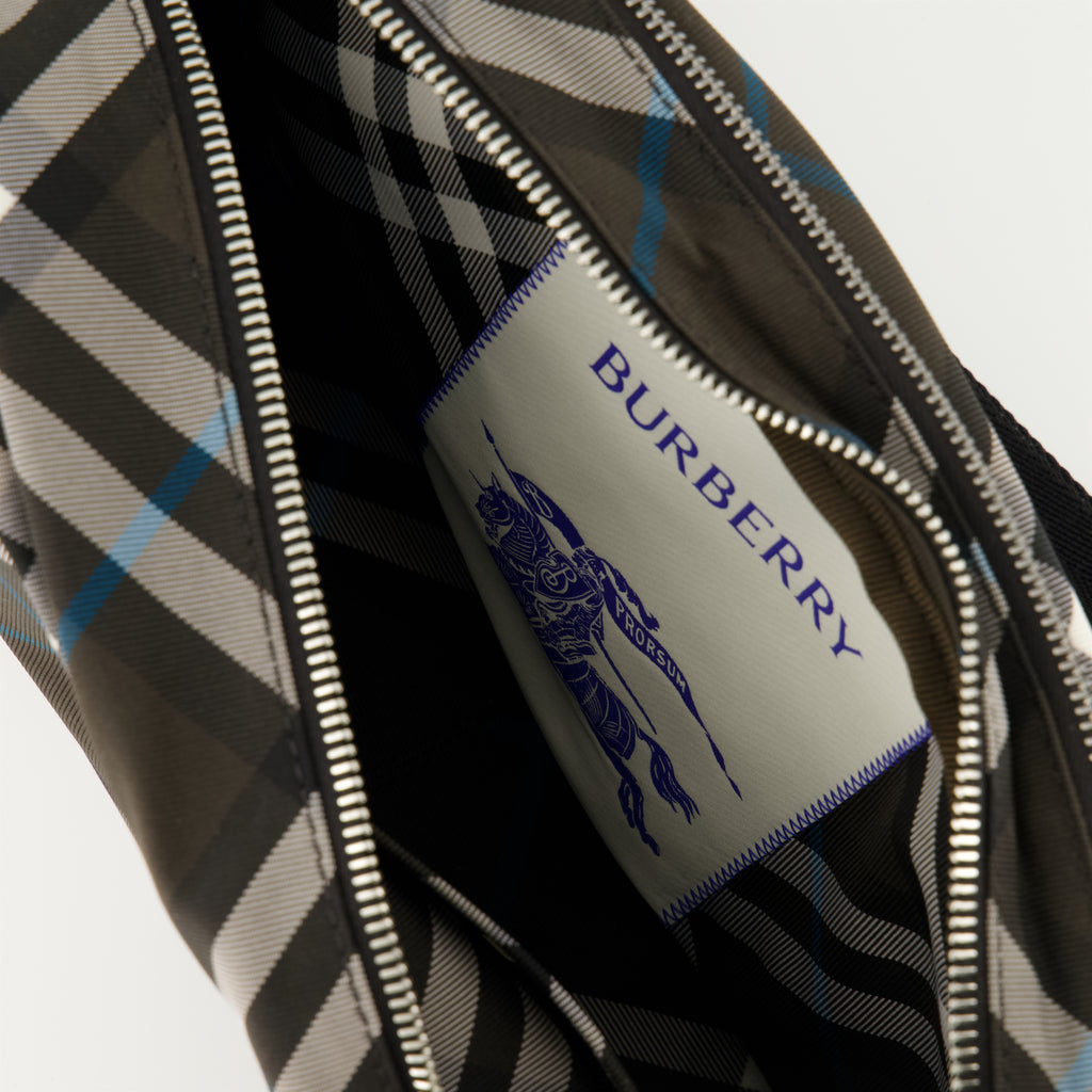 Borse a tracolla Borsa a Motivo Check Burberry Marrone Uomini