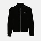 Jaquetas Blouson en velours Prada Preto Homme