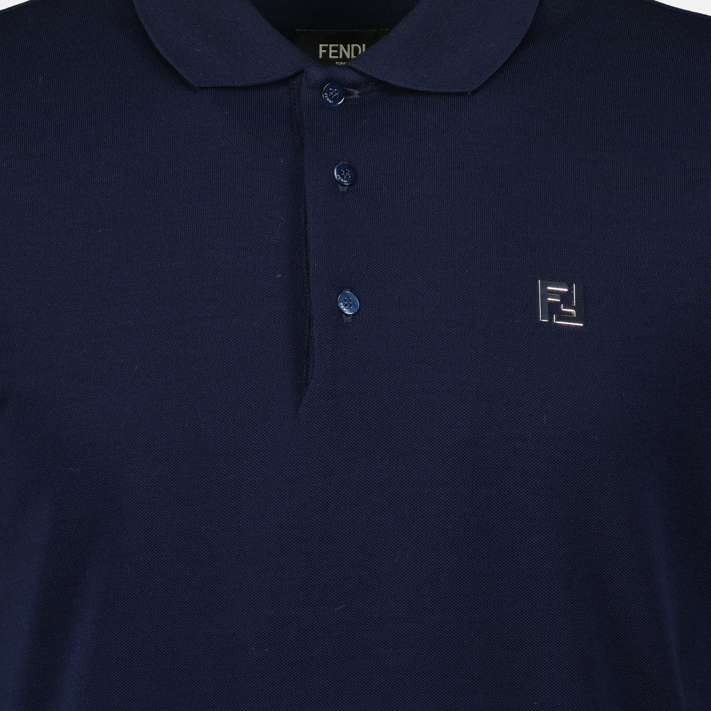 Polos Polo de Algodão Fendi Bleu foncé Homme