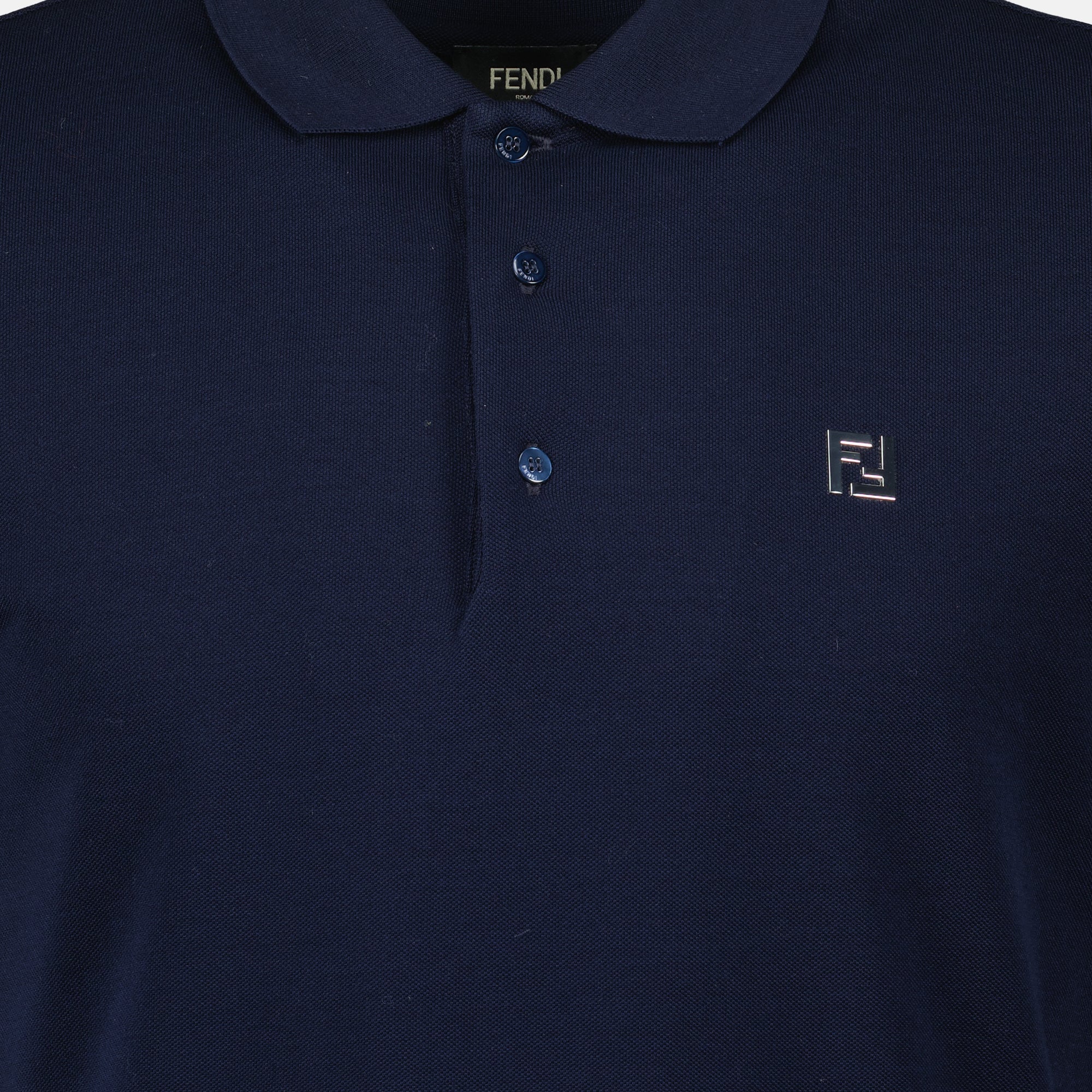 Polos Polo de Algodón Fendi Bleu foncé Homme