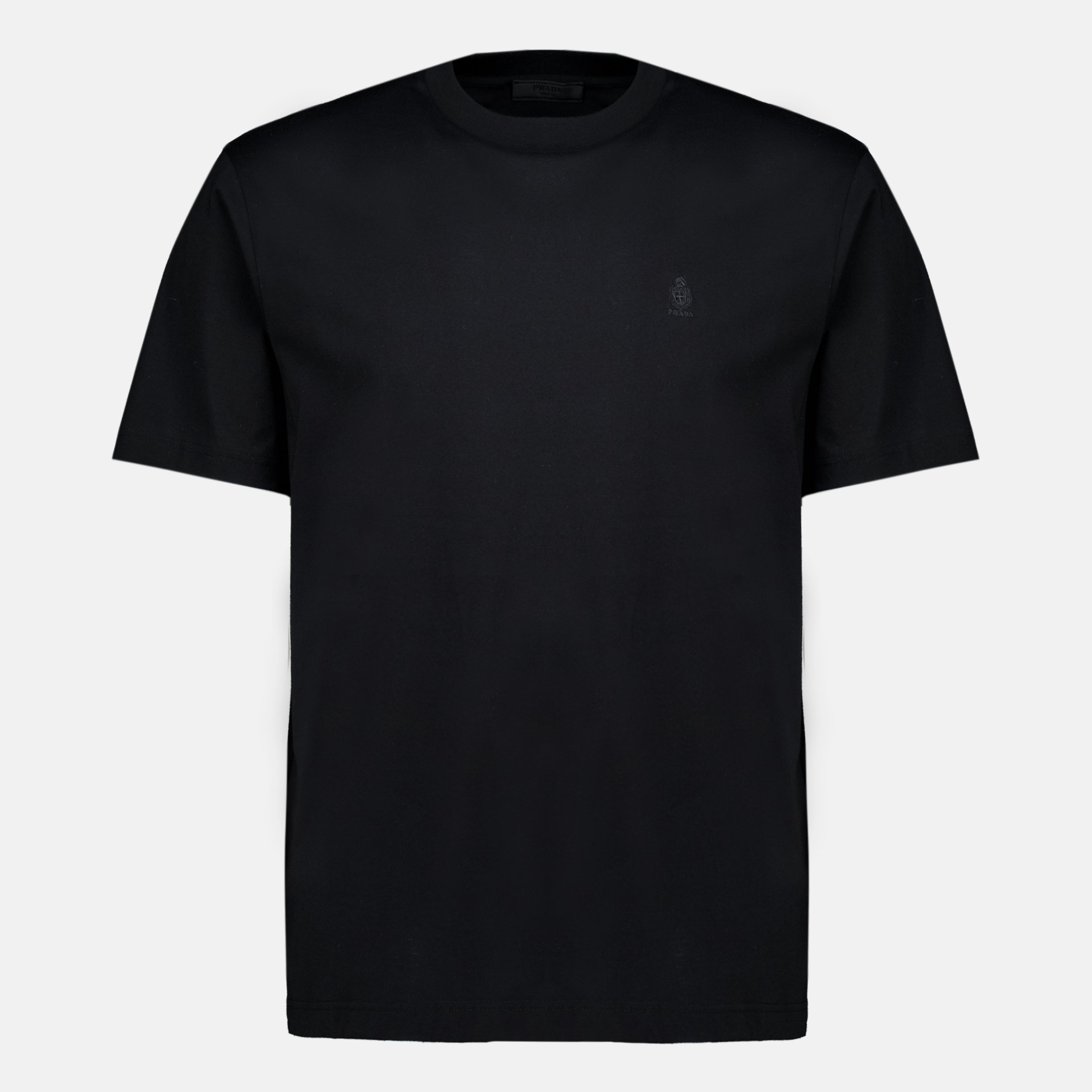 T-shirts T-shirt brodé noir Prada Noir Homme