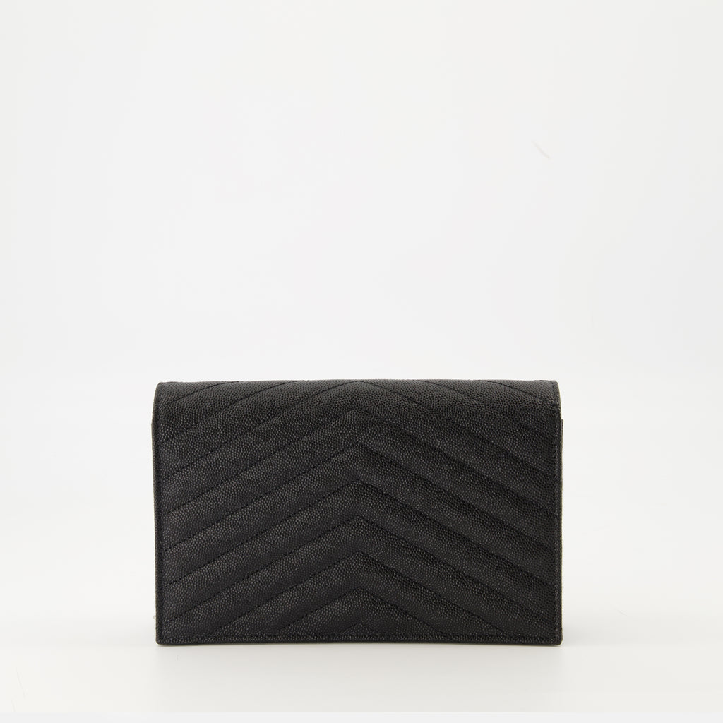Petite maroquinerie Ketten-Umschlaggeldbörsen Saint Laurent Noir Femme
