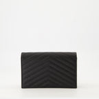 Petite maroquinerie Ketten-Umschlaggeldbörsen Saint Laurent Noir Femme