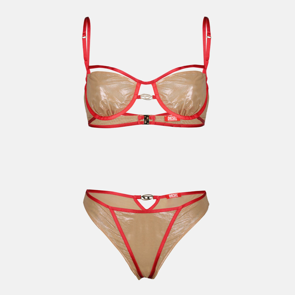 ディーゼルの女性用ゴールドとレッドのシンディ-GFTブラジャーの記事画像 - 2026年春夏シーズン - 詳細ビュー_2