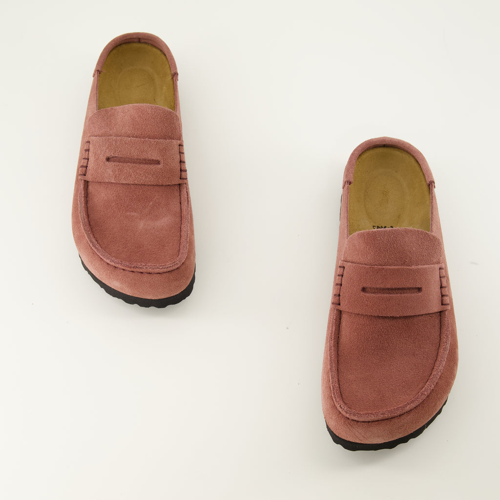 Chaussures ouvertes Mules Naples Wrapped rose Birkenstock Rose Unisexe