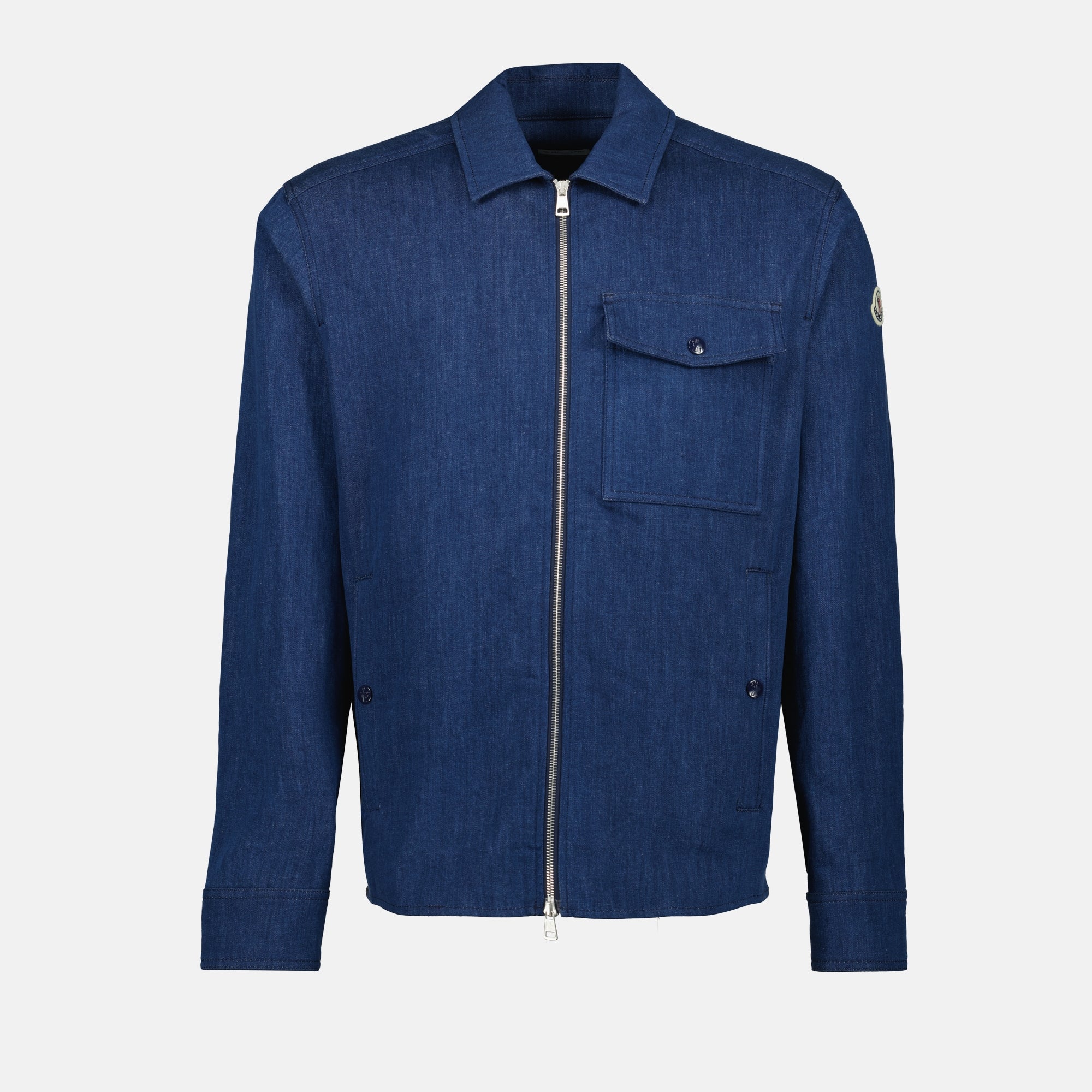 Camisas Chemise en denim Moncler Azul escuro Homme