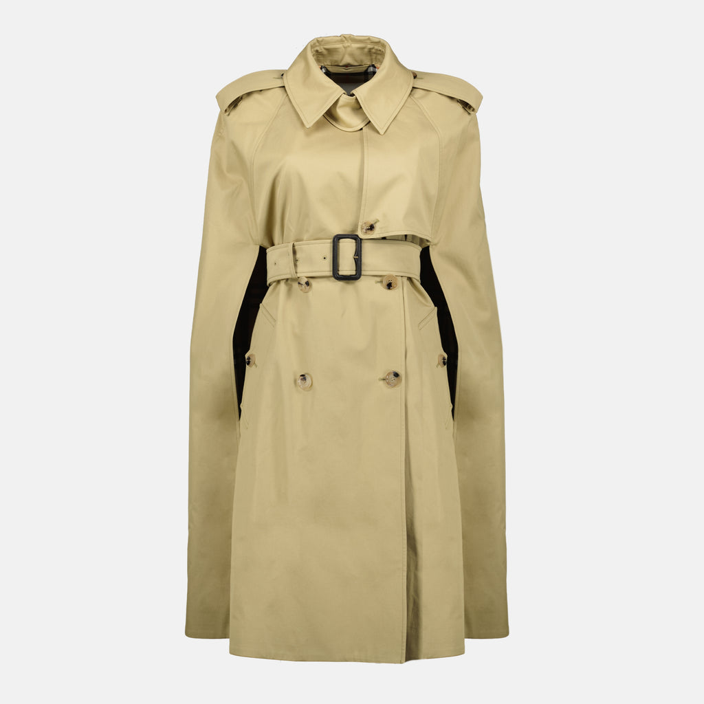 Immagine del Cape Trench Belmont Beige di Burberry per Donna - Stagione Primavera-Estate 2026 - Vista Frontale