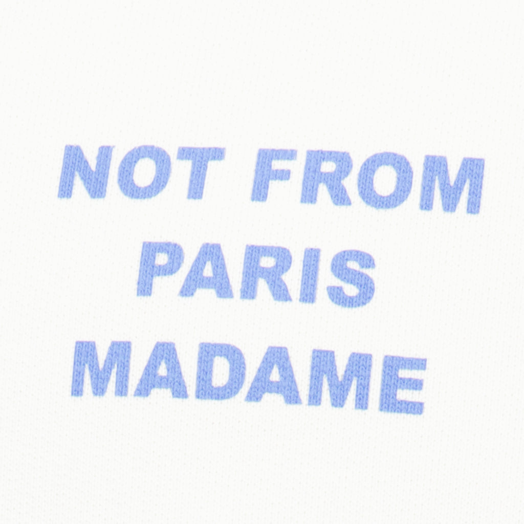 Sweatshirts Felpa Bianca con Slogan Sportivo Drole De Monsieur Blanc Homme
