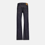 Pantalons Jean flare brut Prada Bleu foncé Femme