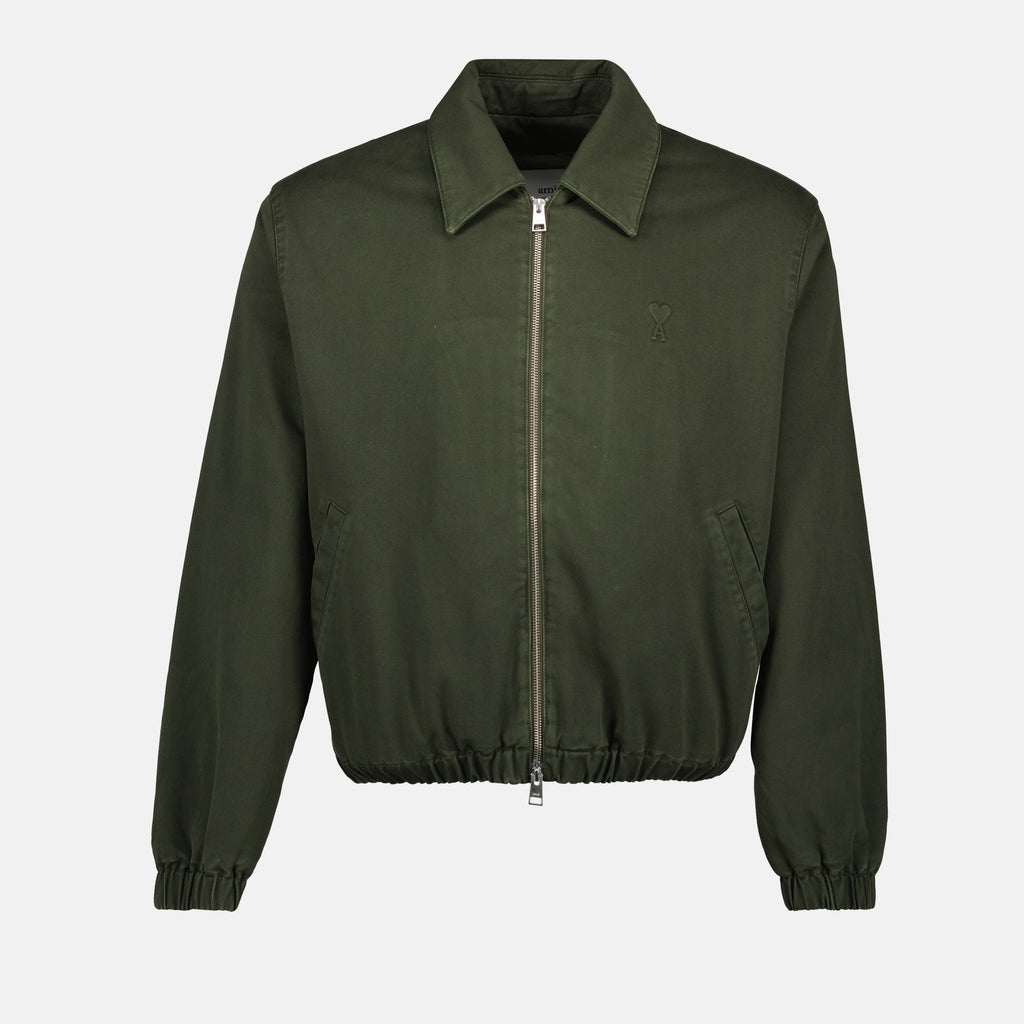 Jackets Zipped Bomber Ami de coeur Ami PARIS Khaki Homme