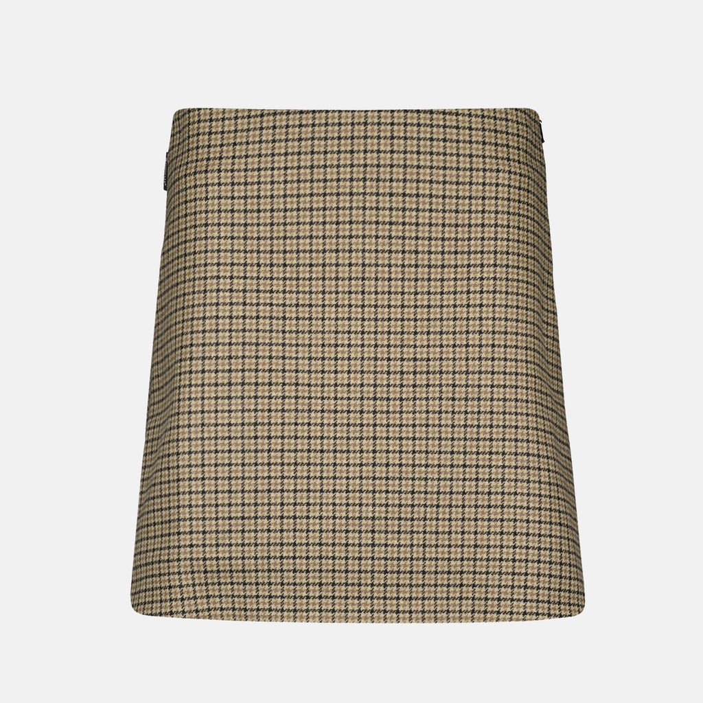 Skirts Plaid mini skirt Moncler Beige Femme