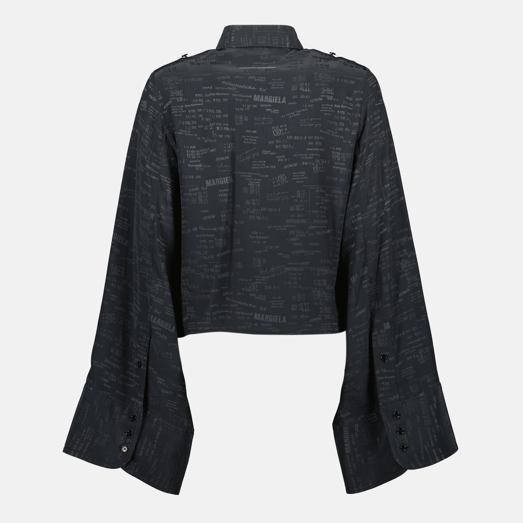 Immagine dell'articolo Camicia a motivi jacquard del marchio Mm6 per Donna - Stagione Primavera-Estate 2026 - Vista Posteriore