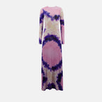 Abiti Abito Tie and Dye Rabanne Viola Femme